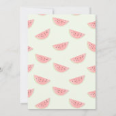 Un dans un Melon Invitation d'anniversaire pour un (Dos)