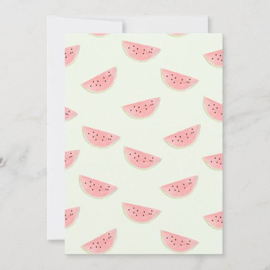 Un dans un Melon Invitation d'anniversaire pour un (Dos)
