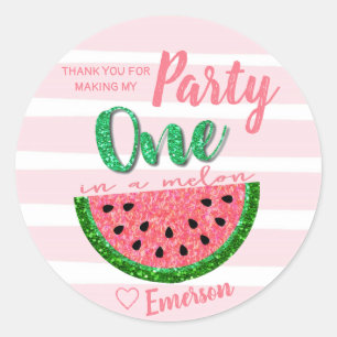 Un dans un melon, Merci Étiquette Watermelon Stick