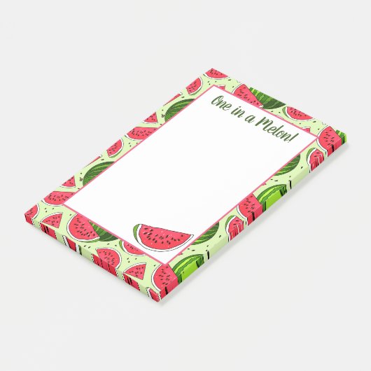 Un Dans Un Melon Post-It Notes (Incliné)