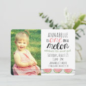 Un dans un melon, première invitation d'anniversai (Debout devant)