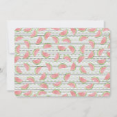 Un dans un melon, première invitation d'anniversai (Dos)