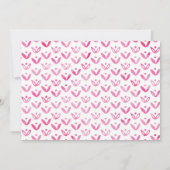 Un dans un Melon rose 1er anniversaire Invitation  (Dos)