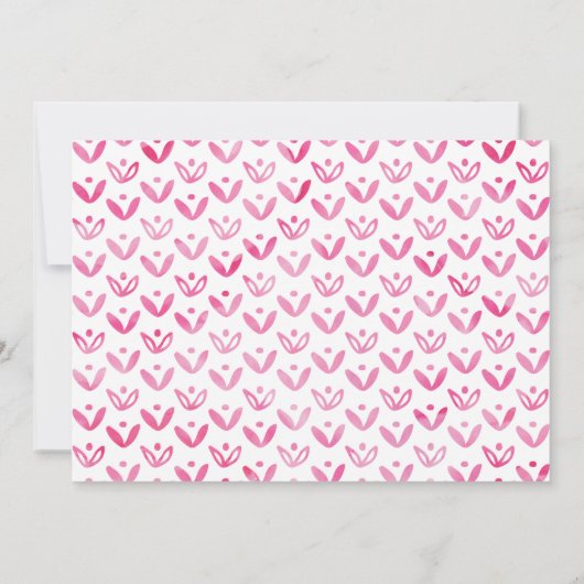 Un dans un Melon rose 1er anniversaire Invitation (Dos)