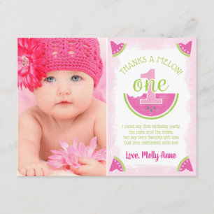 Un dans un Melon Watermelon Carte de remerciements