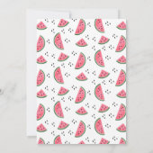 Un Dans Un Melon Watermelon Invitation Anniversair (Dos)