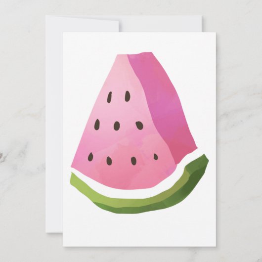 Un dans un Melon Watermelon Invitation d'anniversa (Dos)