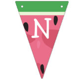 Un Dans Une Bannière D'Anniversaire Melon (Troisième drapeau)