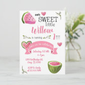 Un dans une Melon Watermelon fille invitation d'an (Debout devant)