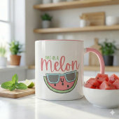 Un Dans Une Mug De Melon
