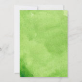 Un dans une pastèque aquarelle Invitation 1er anni (Dos)