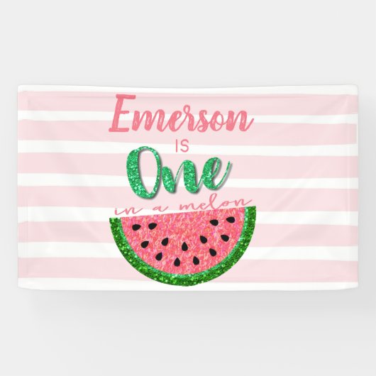 Un dans une pastèque Melon Première bannière d'ann (Horizontal)