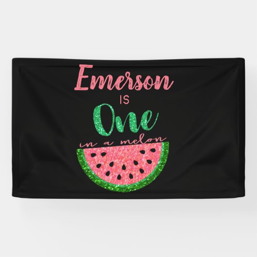 Un dans une pastèque Melon Première bannière d'ann (Horizontal)