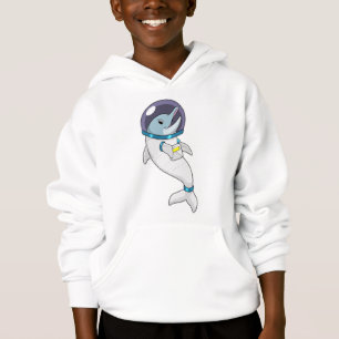 Un dauphin en tant qu'astronaute en costume