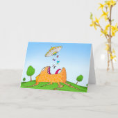 Un de ces jours, carte de voeux intérieure vierge (Fleur jaune)