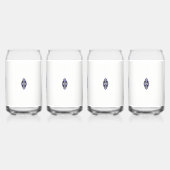 un design de fleur bleue et noire (Dos)