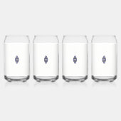 un design de fleur bleue et noire (Recto)