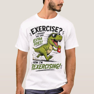 Un design de t-shirt de dinosaure amusant