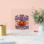 Un design ludique avec une sorcière citrouille ave (Mariage)