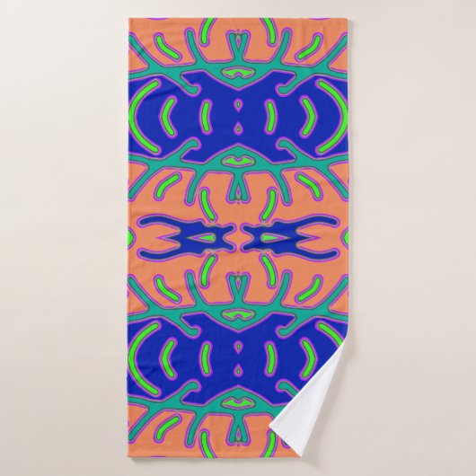 Un design motif d'impression multicolore dynamique (Serviette de bain)