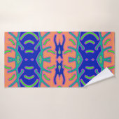 Un design motif d'impression multicolore dynamique (Serviette de bain)