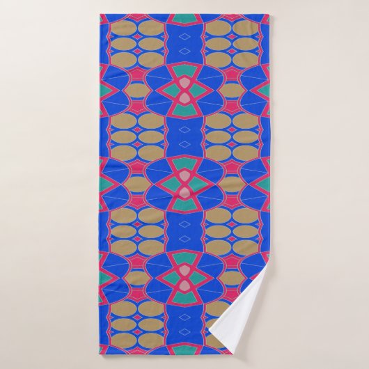 Un design motif d'impression multicolore dynamique (Serviette de bain)
