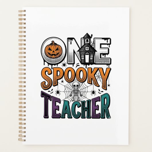 Un design vectoriel Halloween d'un professeur effr (Devant)