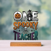 Un design vectoriel Halloween d'un professeur effr (Neutre)