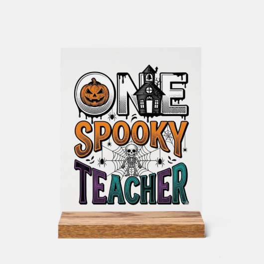 Un design vectoriel Halloween d'un professeur effr (Recto)