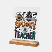 Un design vectoriel Halloween d'un professeur effr (Angle)