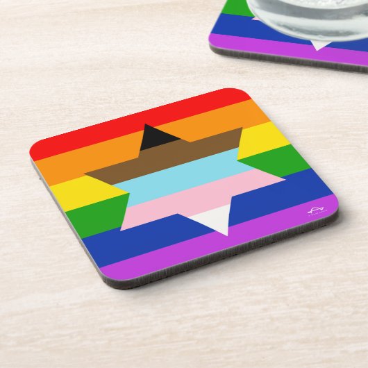 Un dessous de verre à drapeau de pont plus large (Côté gauche)