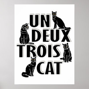 Un Deux Trois Cat - Franse woordvoerder Poster