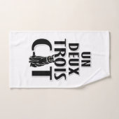Un Deux Trois Cat French Cats Handdoek (Handdoek)