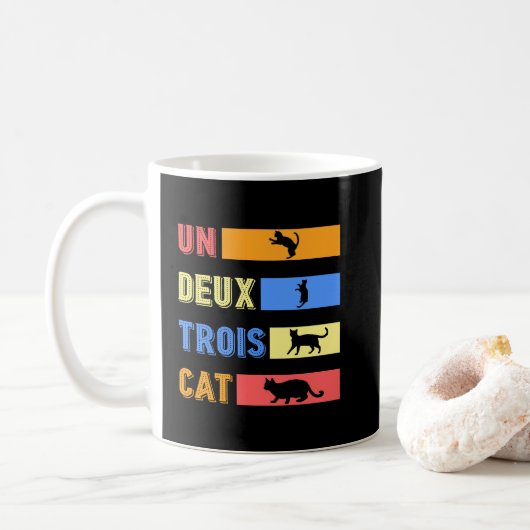 Un Deux Trois Cat Koffiemok (Met donut)