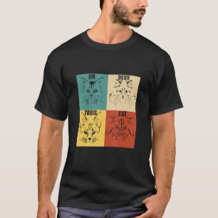 Un Deux Trois Kat Aardige Huisdier Adoptie Franse  T-shirt