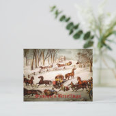 Un déversement sur la carte de Noël de neige (Debout devant)