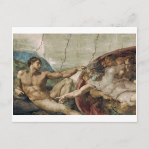 Un dieu curieux.  Carte postale