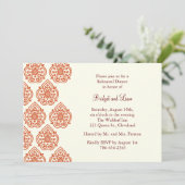 Un Dîner Vintage de répétition Damas Invitation (Debout devant)