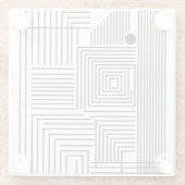 Un Distinto (Día) Glazen Onderzetter (Achterkant)