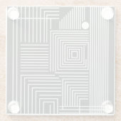 Un Distinto (Noche) Glazen Onderzetter (Achterkant)