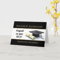 Un doctorat impressionnant ! Carte personnalisée d