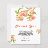 Un doux Carte de remerciements de Baby shower de p (Devant)