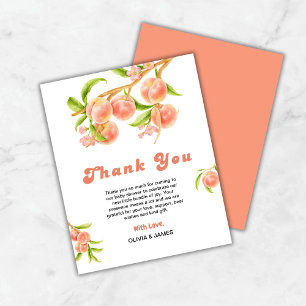 Un doux Carte de remerciements de Baby shower de p