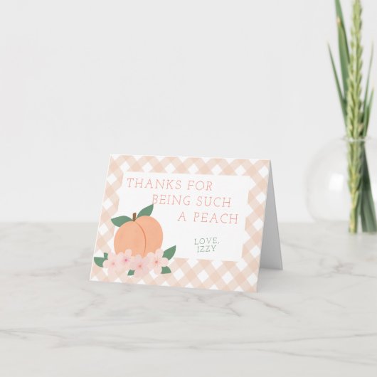 Un doux Carte de remerciements de Baby shower de p (Devant)