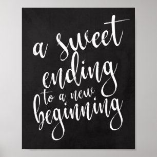 Un doux dénouement Panneau de mariage sur tableau