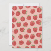 un doux petit anniversaire de framboise Invitation (Dos)