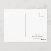 Un dragon aux fleurs Carte postale (Dos)