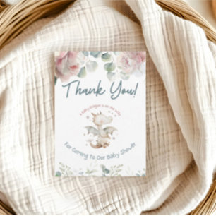 Un Dragon Bébé est sur le chemin Baby shower Merci