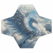 Un dragon époustouflant entouré de nuages  (Plat)