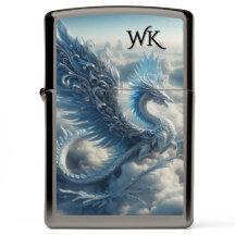Un dragon superbe entouré de nuages